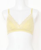 【キッドブルー/KID BLUE】のシアーフライスボーダー フックアイソフトブラジャー(ノンワイヤー) 人気、トレンドファッション・服の通販 founy(ファニー) ファッション Fashion レディースファッション Fashion for Women キュプラ Cupro, Eco Fabric シアー Sheer, See-Through ドレープ Drape, Draping Fabric ブラジャー Bra, Lingerie ミックス Mix, Mixed Style レース Lace, Lace Fabric ワイヤー Wire, Wired Bra thumbnail イエロー|ID: prp329100004829400 ipo3291000000035149507