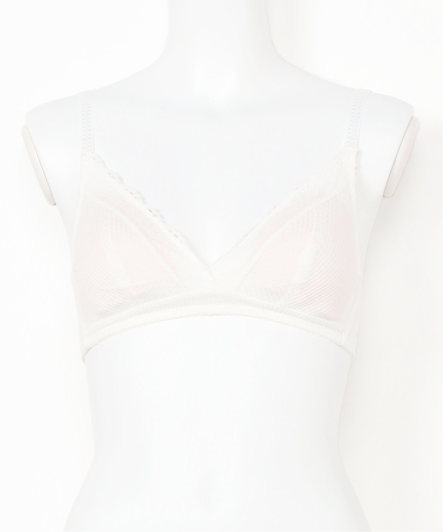 【キッドブルー/KID BLUE】のシアーフライスボーダー フックアイソフトブラジャー(ノンワイヤー) インテリア・キッズ・メンズ・レディースファッション・服の通販 founy(ファニー) ファッション Fashion レディースファッション Fashion for Women キュプラ Cupro, Eco Fabric シアー Sheer, See-Through ドレープ Drape, Draping Fabric ブラジャー Bra, Lingerie ミックス Mix, Mixed Style レース Lace, Lace Fabric ワイヤー Wire, Wired Bra ホワイト|ID: prp329100004829400 ipo3291000000035149510