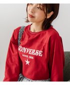 【ジーンズメイト/JEANS MATE】のCONVERSE/裾ラウンド クロップドスリーブT 人気、トレンドファッション・服の通販 founy(ファニー) ファッション Fashion レディースファッション Fashion for Women フロント Front, Front Design ラウンド Round, Round Neck ロング Long, Long-Length 切替 Switching, Contrast Panel thumbnail レッド|ID: prp329100004829403 ipo3291000000035149525
