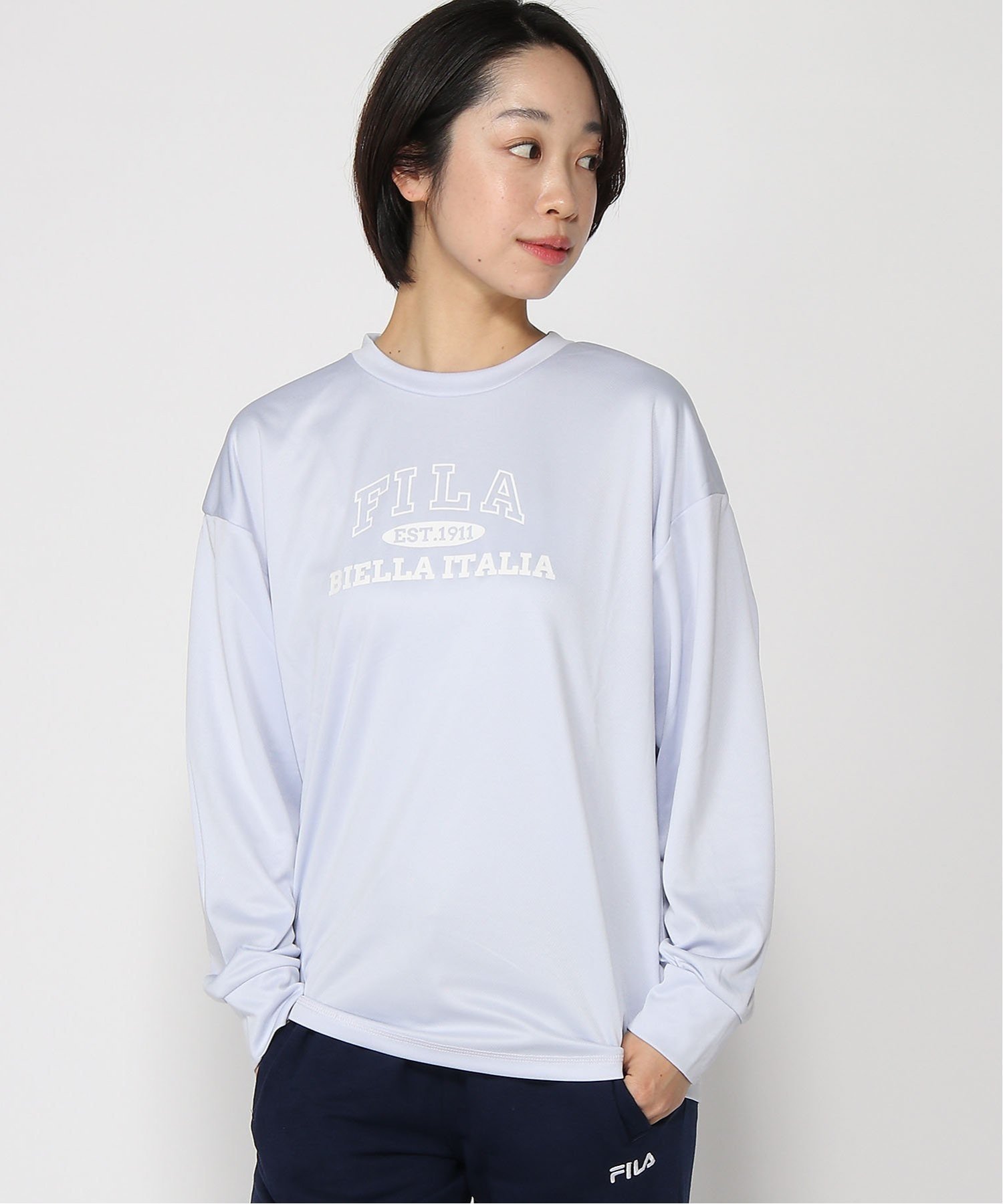 【ニッキー/nikki】のFILA/長袖Tシャツ インテリア・キッズ・メンズ・レディースファッション・服の通販 founy(ファニー) 　ファッション　Fashion　レディースファッション　Fashion for Women　トップス・カットソー　Cut & Sew Tops　シャツ・ブラウス・オフィスカジュアル　Elegant Blouses & Button-Ups　ロングTシャツ・Tシャツ　Longline T-Shirts & Tees　アウトドア　Outdoor Clothing　ランニング　Running, Running Wear, Activewear, Jogging　長袖　Long Sleeve, Full Sleeve　LNV|ID: prp329100004829409 ipo3291000000035149552