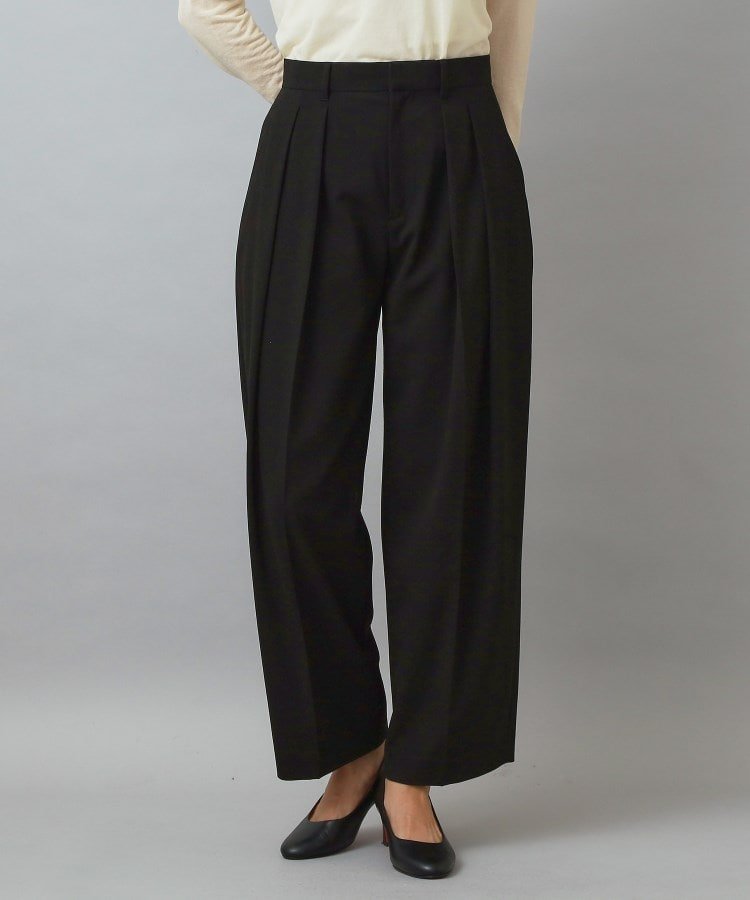 【ドレステリア/DRESSTERIOR】のカーブスラックスパンツ インテリア・キッズ・メンズ・レディースファッション・服の通販 founy(ファニー) ファッション Fashion レディースファッション Fashion for Women パンツ Pants & Trousers ストレッチ Stretch, Stretchy Fabric スニーカー Sneakers, Trainers スマート Smart, Elegant スラックス Slacks, Dress Pants ボトム Bottoms, Lower Wear ブラック|ID: prp329100004829446 ipo3291000000035149945