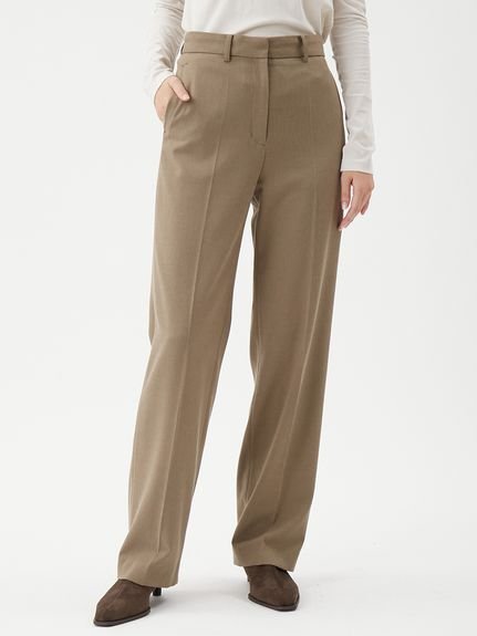 【ミラオーウェン/Mila Owen】のウエストシューレース付きテーパードパンツ インテリア・キッズ・メンズ・レディースファッション・服の通販 founy(ファニー) 　ファッション　Fashion　レディースファッション　Fashion for Women　パンツ　Pants & Trousers　スタイリッシュ　Stylish, Fashionable　ストレッチ　Stretch, Stretchy Fabric　スマート　Smart, Elegant　スラックス　Slacks, Dress Pants　センター　Center, Center Line　ミドル　Middle Length, Mid Height　ルーズ　Loose, Oversized　KKI[026]|ID: prp329100004829449 ipo3291000000035149960