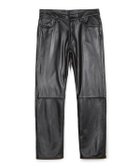 【メンズビギトーキョー/Men's Bigi / MEN】のラムレザー5ポケットパンツ 人気、トレンドファッション・服の通販 founy(ファニー) ファッション Fashion メンズファッション Fashion for Men ボトムス Bottoms 秋 Autumn クラシック Classic, Timeless Style コレクション Collection, Seasonal Line ストレート Straight, Straight Cut デニム Denim, Jeans Material バランス Balance, Style Balance ポケット Pocket, Pocket Detail ミリタリー Military, Army Style メンズ Men's, Menswear ワーク Workwear, Utility Style A/W・秋冬 Autumn/Winter エレガント 上品 Elegant thumbnail ブラック|ID: prp329100004829471 ipo3291000000035150136