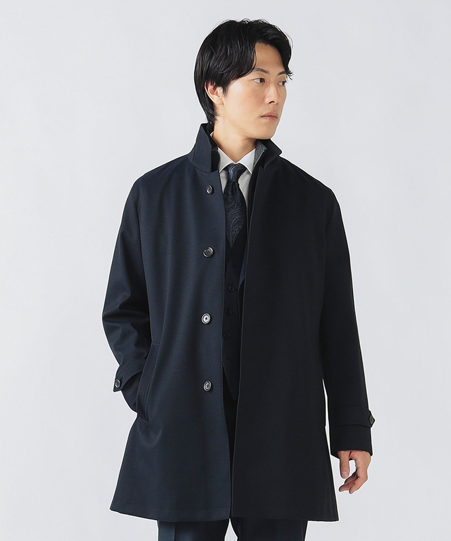 【ビームス ハート/BEAMS HEART / MEN】の撥水 カルゼ スタンドカラーコート インテリア・キッズ・メンズ・レディースファッション・服の通販 founy(ファニー) ファッション Fashion メンズファッション Fashion for Men ジャケット Jacket, Outerwear スタンド Stand Collar, Upright Stand スラックス Slacks, Dress Pants スーツ Suit, Formalwear タートルネック Turtleneck, High Neck トレンド Trend, Trending Now 定番 Standard, Basic Item ハーフ Half, Half-Length バランス Balance, Style Balance フィット Fit, Slim Fit プリーツ Pleats, Pleated ベスト Vest, Waistcoat 防寒 Cold Protection, Winter-Ready マフラー Scarf, Muffler ライナー Liner, Inner Layer ライニング Inner Lining, Inner Fabric, Lined レギュラー Regular, Standard Fit ワイド Wide, Wide Fit 冬 Winter / This Winter エレガント 上品 Elegant ビジネス 仕事 通勤 Business / Work / Commuting NAVY|ID: prp329100004829491 ipo3291000000035150344