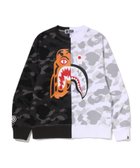 【アベイシングエイプ/A BATHING APE / MEN】のCOLOR CAMO TIGER SHARK CREWNECK SWEATSHIRT 人気、トレンドファッション・服の通販 founy(ファニー) ファッション Fashion メンズファッション Fashion for Men トップス・カットソー Cut & Sew Tops パーカー・フーディー / カジュアルコーデ Hoodies & Parkas メンズシャツ Shirts フロント Front, Front Design プリント Print, Printed Pattern モチーフ Motif, Design Theme ラバー Rubber, Rubber Sole thumbnail BLACK|ID: prp329100004829494 ipo3291000000035150368