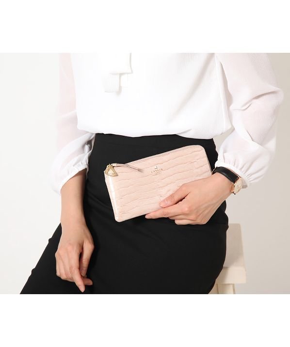 【クイーポ/KUIPO】のランバン オン ブルー LANVIN en Bleu マゼンダ Lファスナー長財布 インテリア・キッズ・メンズ・レディースファッション・服の通販 founy(ファニー) ファッション Fashion レディースファッション Fashion for Women ミニ財布・二つ折り財布 Wallets & Card Cases エレガント 上品 Elegant ジップ Zip, Zipper スマート Smart, Elegant フォルム Silhouette, Form 財布 Wallet, Purse ピンクベージュ|ID: prp329100004829499 ipo3291000000035150399