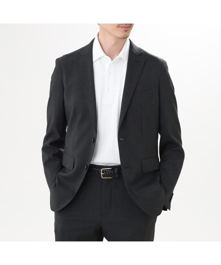 【タケオキクチ/TAKEO KIKUCHI / MEN】の【ONOFF/セットアップ対応】メランジ シャークスキン ストレッチジャケット インテリア・キッズ・メンズ・レディースファッション・服の通販 founy(ファニー) ファッション Fashion メンズファッション Fashion for Men セットアップ Matching Sets ジャケット Jacket, Outerwear ストレッチ Stretch, Stretchy Fabric スマート Smart, Elegant セットアップ Set-Up, Coordinated Outfit メランジ Melange, Mixed Yarn 無地 Plain, Solid Color 軽量 Lightweight, Ultra Light ディープグレー|ID: prp329100004829505 ipo3291000000035150442