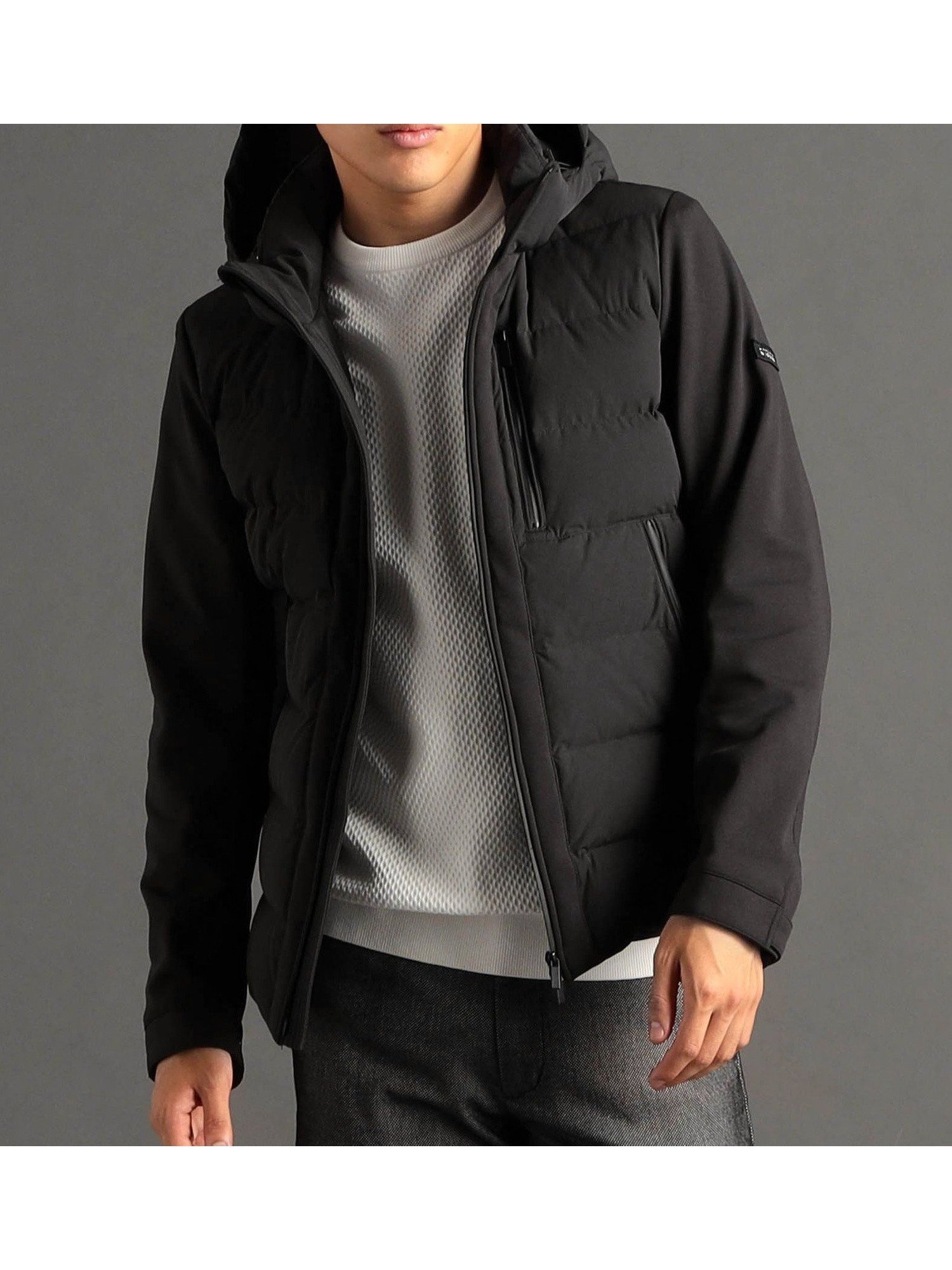 【ニコル/NICOLE / MEN】のコンビネーション ダウンブルゾン インテリア・キッズ・メンズ・レディースファッション・服の通販 founy(ファニー) ファッション Fashion メンズファッション Fashion for Men スポーツ Sports, Activewear スマート Smart, Elegant ダウン Down, Puffer ブルゾン Blouson, Bomber Jacket ポケット Pocket, Pocket Detail リアル Real, Realistic 49ブラック|ID: prp329100004829533 ipo3291000000035150674