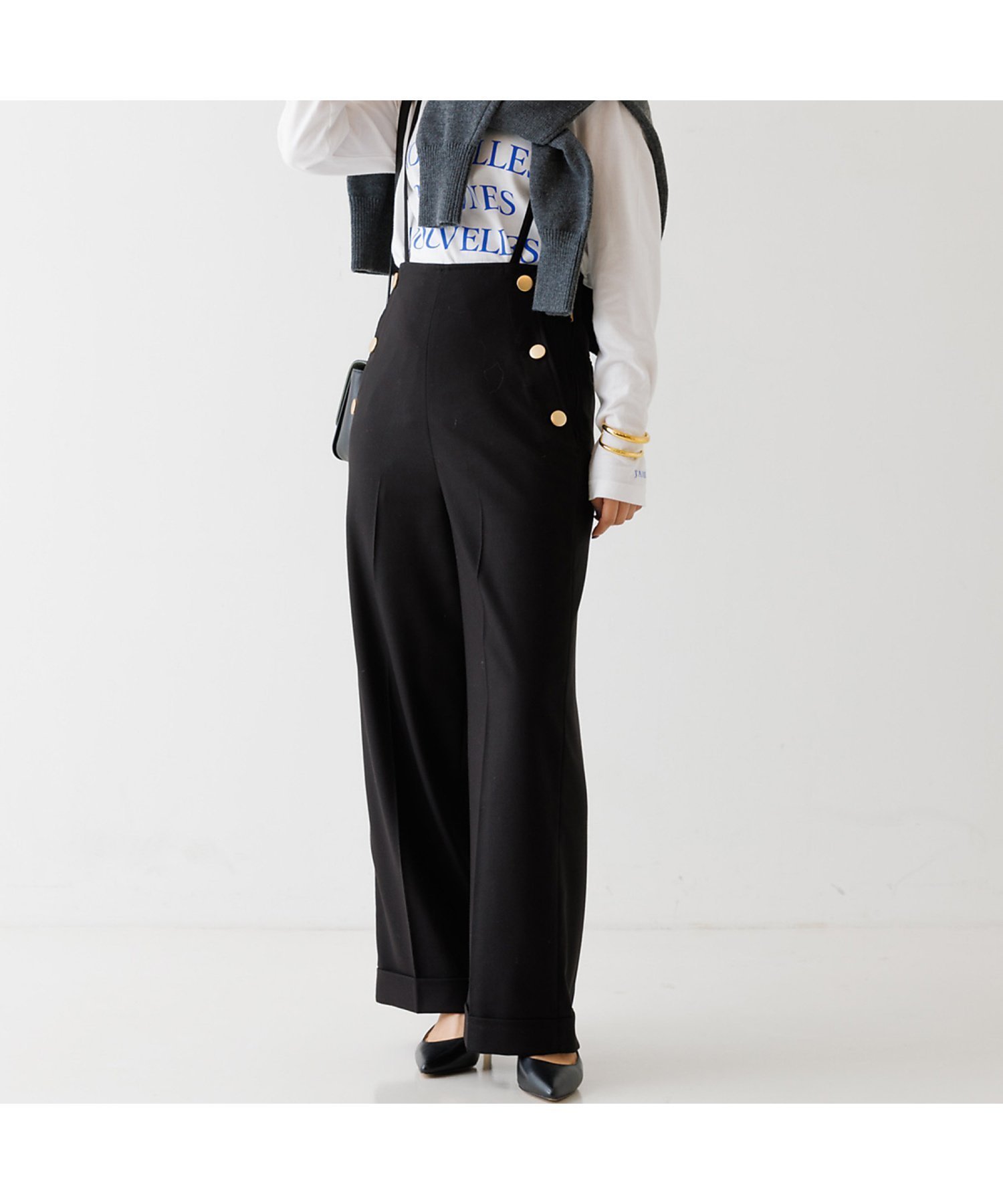 【ルージュヴィフラクレ/Rouge vif la cle】のサスペンダーパンツ3 人気、トレンドファッション・服の通販 founy(ファニー) ファッション Fashion レディースファッション Fashion for Women パンツ Pants & Trousers サスペンダー Suspenders, Braces フロント Front, Front Design リボン Ribbon, Bow ワイド Wide, Wide Fit A/W・秋冬 Autumn/Winter other-1|ID: prp329100004829545 ipo3291000000035150744