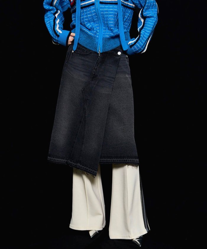 【メゾンスペシャル/MAISON SPECIAL】のAsymmetry Denim Skirt インテリア・キッズ・メンズ・レディースファッション・服の通販 founy(ファニー) https://founy.com/ ファッション Fashion レディースファッション Fashion for Women スカート Skirts デニムスカート・カジュアルスカート Denim Skirts デニム Denim, Jeans Material バランス Balance, Style Balance ポケット Pocket, Pocket Detail ロング Long, Long-Length |ID: prp329100004829550 ipo3291000000035150841
