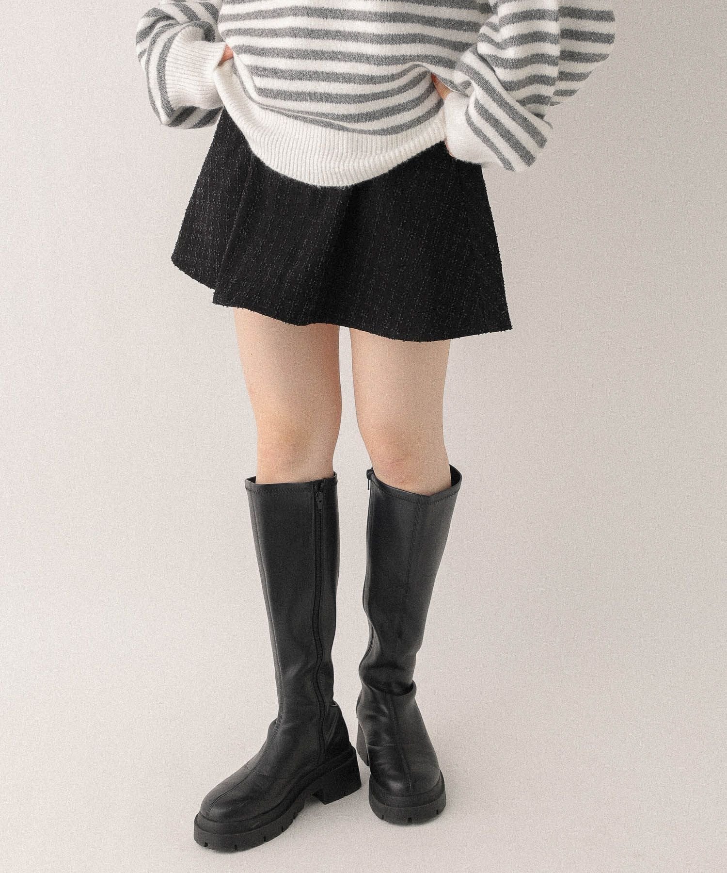 【ヘザー/Heather】のデニムサーキュラーミニスカート インテリア・キッズ・メンズ・レディースファッション・服の通販 founy(ファニー) 　ファッション　Fashion　レディースファッション　Fashion for Women　スカート　Skirts　ミニスカート　Mini Skirts　ショート　Short, Short Length　シンプル　Simple, Minimal　デニム　Denim, Jeans Material　バランス　Balance, Style Balance　フレア　Flare, Flared　ブラック|ID: prp329100004829560 ipo3291000000035151067