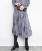 【エムケイ ミッシェルクラン/MK MICHEL KLEIN】のスクエア幾何柄フレアースカート/洗える 人気、トレンドファッション・服の通販 founy(ファニー) ファッション Fashion レディースファッション Fashion for Women スカート Skirts おすすめ Recommended / Our Picks カットソー Cut and Sewn Top スクエア Square, Square Shape セットアップ Set-Up, Coordinated Outfit フレアースカート Flared Skirt, A-Line Skirt ビジネス 仕事 通勤 Business / Work / Commuting 冬 Winter / This Winter 夏 Summer 春 Spring 洗える Machine Washable 秋 Autumn thumbnail グレイッシュブルー|ID: prp329100004829562 ipo3291000000035151105