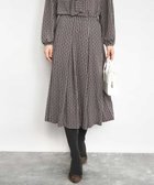 【エムケイ ミッシェルクラン/MK MICHEL KLEIN】のスクエア幾何柄フレアースカート/洗える 人気、トレンドファッション・服の通販 founy(ファニー) ファッション Fashion レディースファッション Fashion for Women スカート Skirts おすすめ Recommended / Our Picks カットソー Cut and Sewn Top スクエア Square, Square Shape セットアップ Set-Up, Coordinated Outfit フレアースカート Flared Skirt, A-Line Skirt ビジネス 仕事 通勤 Business / Work / Commuting 冬 Winter / This Winter 夏 Summer 春 Spring 洗える Machine Washable 秋 Autumn thumbnail ダークブラウン|ID: prp329100004829562 ipo3291000000035151106