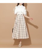 【ウィルセレクション/WILLSELECTION】のチェック柄タックギャザースカート 人気、トレンドファッション・服の通販 founy(ファニー) ファッション Fashion レディースファッション Fashion for Women スカート Skirts チェック Check, Plaid, Tartan レース Lace, Lace Fabric エレガント 上品 Elegant thumbnail beige/チェック|ID: prp329100004829563 ipo3291000000035151130