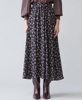 【ティアラ/Tiara】のレオパードプリントギャザーフレアスカート 人気、トレンドファッション・服の通販 founy(ファニー) ファッション Fashion レディースファッション Fashion for Women スカート Skirts Aライン・フレアスカート A-Line & Flared Skirts トレンド Trend, Trending Now フレア Flare, Flared フロント Front, Front Design プリント Print, Printed Pattern レオパード Leopard, Animal Print 今季 This Season, Current Season |ID:prp329100004829580