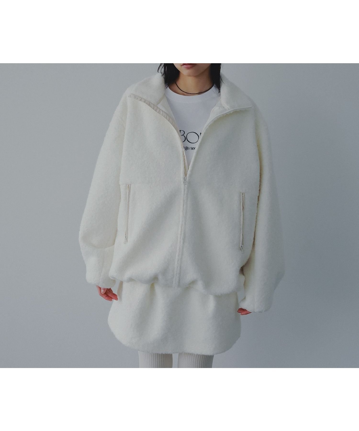 【アパートバイローリーズ/apart by lowrys】の【セットアップ対応】ブラッシュドメルトンブルゾン 人気、トレンドファッション・服の通販 founy(ファニー) 　ファッション　Fashion　レディースファッション　Fashion for Women　アウター　Coat / Outerwear Collection　ブルゾンジャケット・スポーティアウター　Blouson Jackets　おすすめ　Recommended / Our Picks　スポーティ　Sporty, Casual Athletic　セットアップ　Set-Up, Coordinated Outfit　ブルゾン　Blouson, Bomber Jacket　ミックス　Mix, Mixed Style　ミニスカート　Mini Skirt, Short Skirt　軽量　Lightweight, Ultra Light　 other-1|ID: prp329100004829583 ipo3291000000035151374