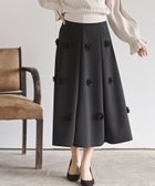 【アールピーエス/rps】のフラワーモチーフフレアースカート 人気、トレンドファッション・服の通販 founy(ファニー) ファッション Fashion レディースファッション Fashion for Women スカート Skirts カットオフ Cut-Off Design ストレッチ Stretch, Stretchy Fabric フラワー Flower, Floral フレア Flare, Flared ポケット Pocket, Pocket Detail モチーフ Motif, Design Theme thumbnail ブラック|ID: prp329100004829593 ipo3291000000035151438