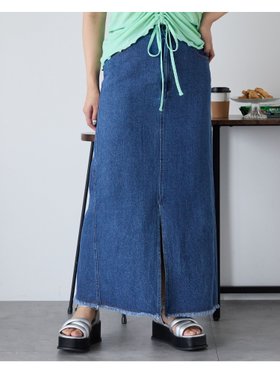 【エヘカソポ/ehka sopo】のフロントスリットデニムスカート 人気、トレンドファッション・服の通販 founy(ファニー) ファッション Fashion レディースファッション Fashion for Women スカート Skirts デニムスカート・カジュアルスカート Denim Skirts スリット Slit, Slit Detail デニム Denim, Jeans Material フロント Front, Front Design |ID:prp329100004829594