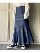 【ジュノア/JUNOAH】のデニムバックレースアップフレアスカート 人気、トレンドファッション・服の通販 founy(ファニー) ファッション Fashion レディースファッション Fashion for Women スカート Skirts Aライン・フレアスカート A-Line & Flared Skirts thumbnail ネイビー|ID: prp329100004829595 ipo3291000000035151459