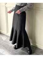 【ジュノア/JUNOAH】のデニムバックレースアップフレアスカート 人気、トレンドファッション・服の通販 founy(ファニー) ファッション Fashion レディースファッション Fashion for Women スカート Skirts Aライン・フレアスカート A-Line & Flared Skirts thumbnail ブラック|ID: prp329100004829595 ipo3291000000035151460