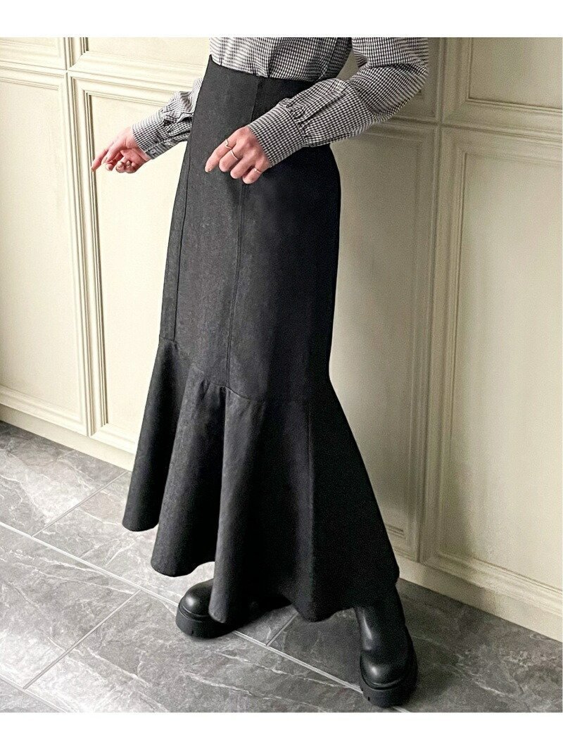 【ジュノア/JUNOAH】のデニムバックレースアップフレアスカート インテリア・キッズ・メンズ・レディースファッション・服の通販 founy(ファニー) ファッション Fashion レディースファッション Fashion for Women スカート Skirts Aライン・フレアスカート A-Line & Flared Skirts ブラック|ID: prp329100004829595 ipo3291000000035151460