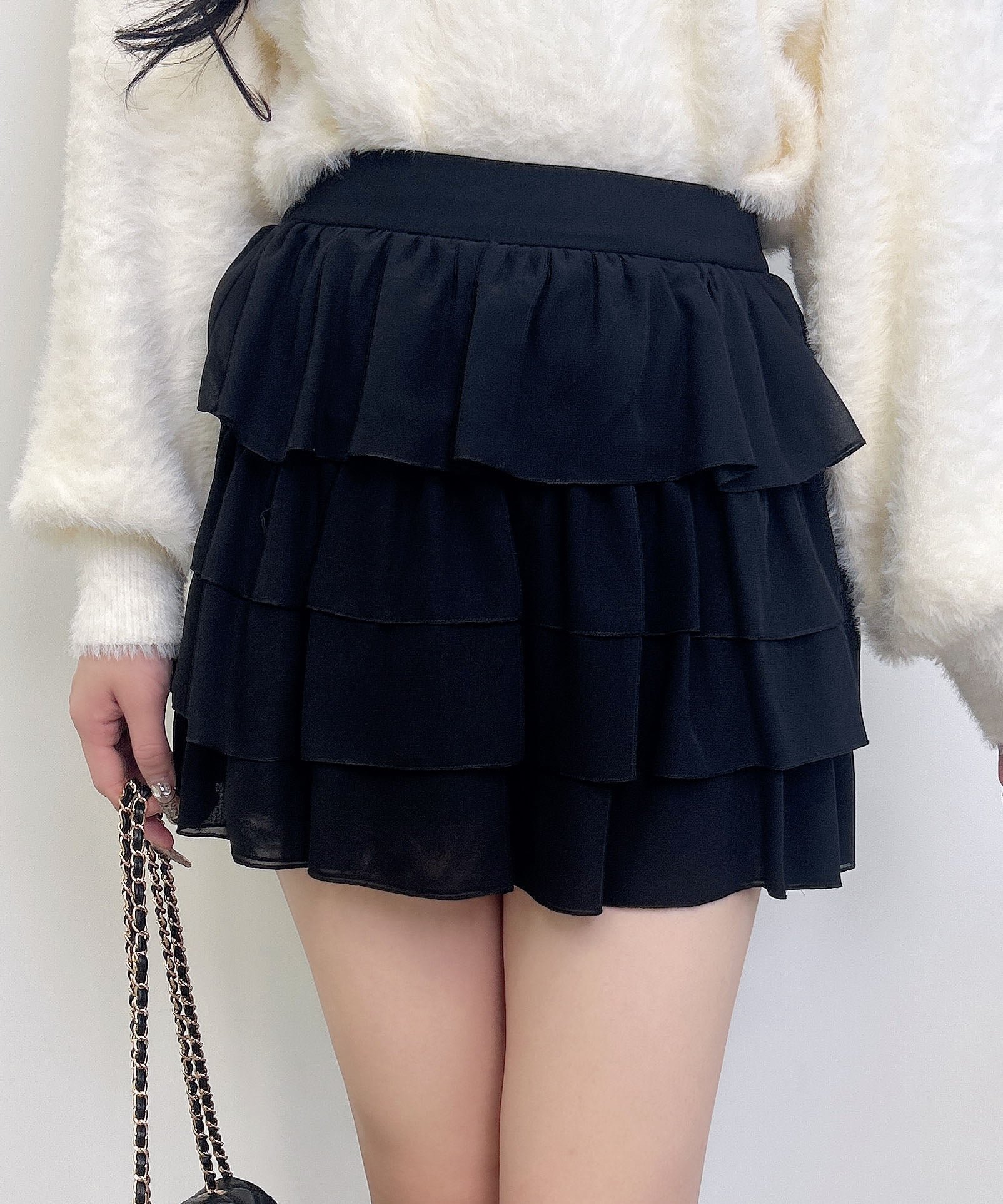 【イング/INGNI】のシアーフリルミニスカパン インテリア・キッズ・メンズ・レディースファッション・服の通販 founy(ファニー) 　ファッション　Fashion　レディースファッション　Fashion for Women　インナー　Innerwear　カーディガン　Cardigan, Knitwear　ガーリー　Girly, Feminine Style　スウェット / スエット　Sweatshirt, Sweatwear　スマホ　Smartphone, Mobile Device　パーカー　Hoodie, Parka　フリル　Frill, Ruffle　クロ|ID: prp329100004829596 ipo3291000000035151466