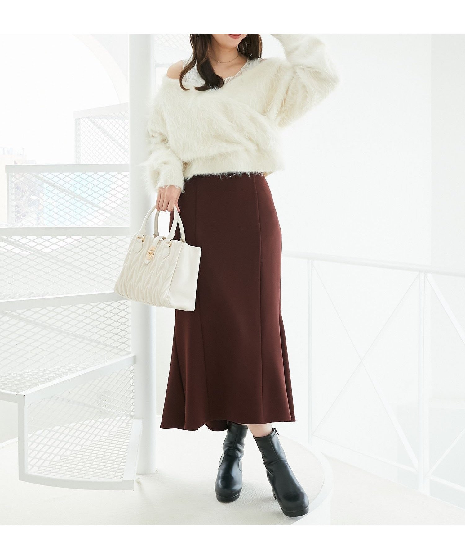 【マジェスティック レゴン/MAJESTIC LEGON】の◎ベーシックマーメイドスカート インテリア・キッズ・メンズ・レディースファッション・服の通販 founy(ファニー) ファッション Fashion レディースファッション Fashion for Women スカート Skirts ダウン Down, Puffer フィット Fit, Slim Fit フェミニン Feminine, Girly マーメイド Mermaid, Fishtail Silhouette ルーズ Loose, Oversized 再入荷 Restock / Back in Stock エレガント 上品 Elegant ブラウン|ID: prp329100004829604 ipo3291000000035151510