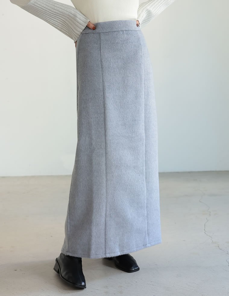 【リエディ/Re:EDIT】のメルトンシャギーナロースカート インテリア・キッズ・メンズ・レディースファッション・服の通販 founy(ファニー) ファッション Fashion レディースファッション Fashion for Women スカート Skirts コンパクト Compact, Small Size トレンド Trend, Trending Now バランス Balance, Style Balance パーカー Hoodie, Parka ビスチェ Bustier, Corset Top グレー|ID: prp329100004829609 ipo3291000000035151596