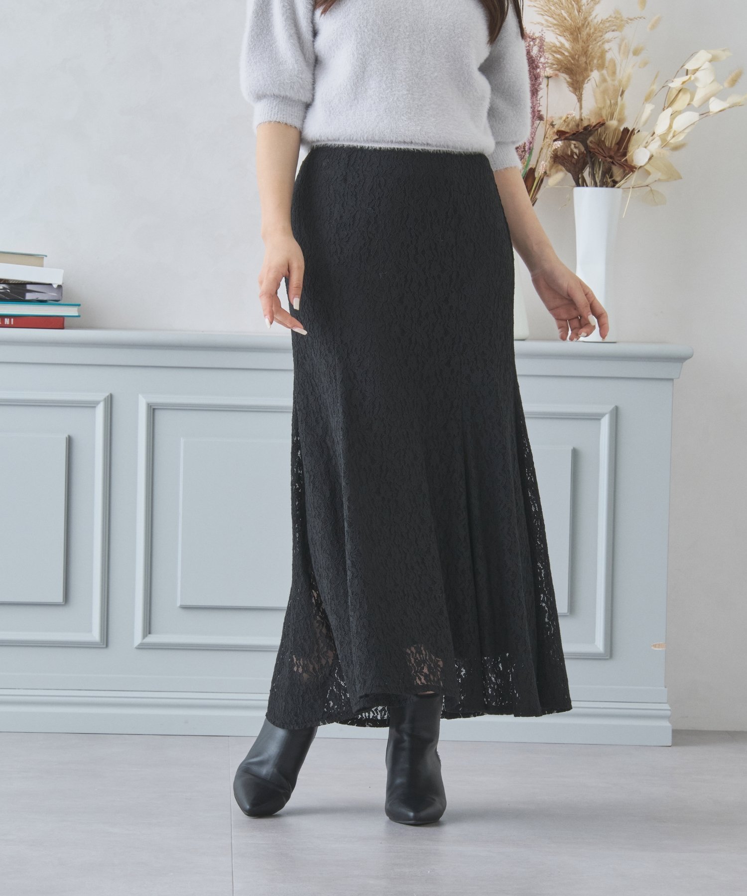 【ミッシュマッシュ/MISCH MASCH】の【2024秋冬新作】レースマーメイドスカート/MM437213 インテリア・キッズ・メンズ・レディースファッション・服の通販 founy(ファニー) ファッション Fashion レディースファッション Fashion for Women スカート Skirts 2024年 2024 2024-2025秋冬・A/W Autumn/Winter 2024–25 AW24–25 フェミニン Feminine, Girly ポケット Pocket, Pocket Detail マーメイド Mermaid, Fishtail Silhouette レース Lace, Lace Fabric 人気 Popular, Best Seller A/W・秋冬 Autumn/Winter ブラック|ID: prp329100004829610 ipo3291000000035151600