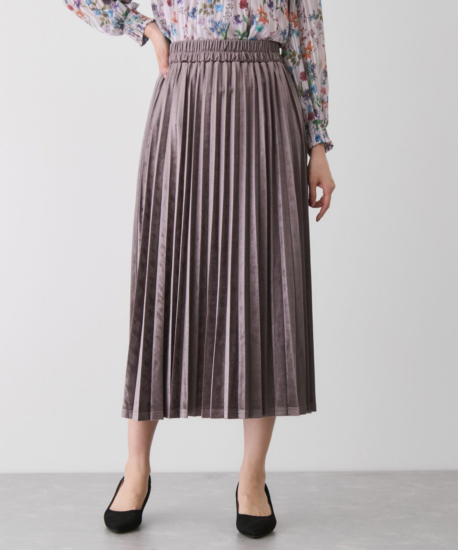 【ジャイロ/JAYRO】のストレッチベロアプリーツスカート インテリア・キッズ・メンズ・レディースファッション・服の通販 founy(ファニー) 　ファッション　Fashion　レディースファッション　Fashion for Women　スカート　Skirts　プリーツスカート / 上品フェミニンスタイル　Pleated Skirts　セーター　Sweater, Knitwear　フェミニン　Feminine, Girly　プリーツ　Pleats, Pleated　ベロア　Velour, Soft Velvet　ポケット　Pocket, Pocket Detail　ライダースジャケット　Riders, Biker Jacket　楽ちん　Easy Fit, Comfortable　冬　Winter / This Winter　A/W・秋冬　Autumn/Winter　エレガント 上品　Elegant　ブラウン系(23)|ID: prp329100004829612 ipo3291000000035151612