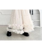 【アウトフィッター ラボ/Outfitter lab】のボリュームヘムチュールティアードスカート レディース ロング マキシ アイボリー|ID: prp329100004829617 ipo3291000000035151679
