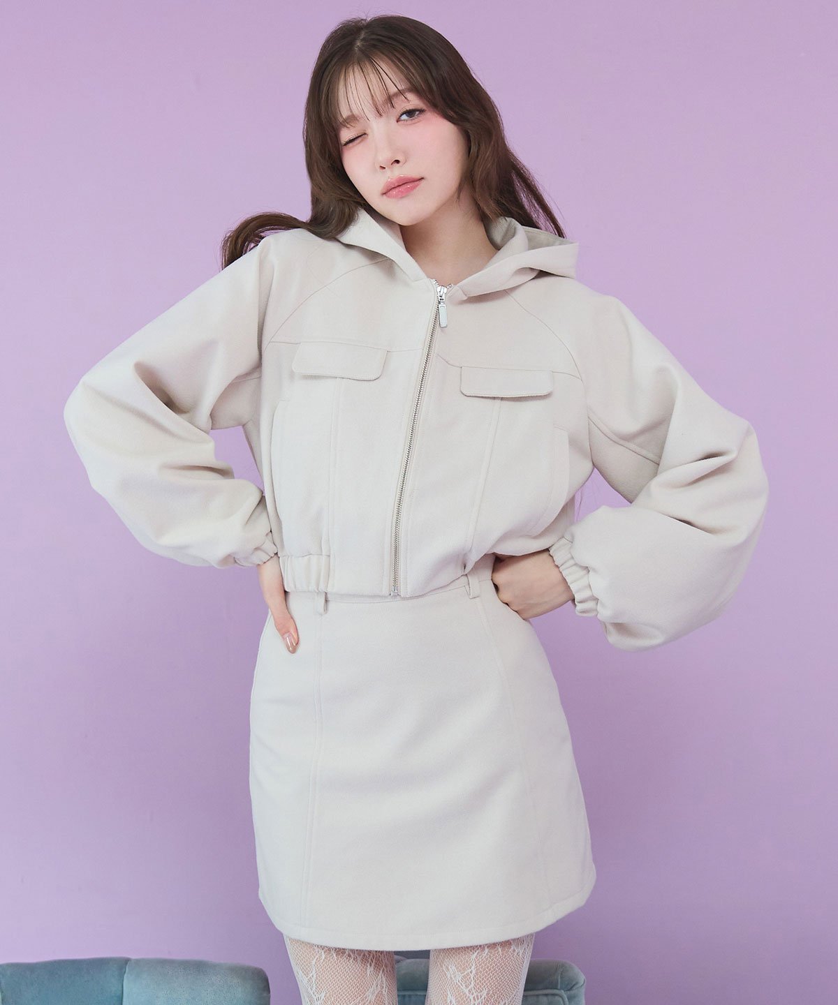 【レディアゼル/REDYAZEL】の【セットアップ可能】ハイウエストフレアミニスカート 人気、トレンドファッション・服の通販 founy(ファニー) 　ファッション　Fashion　レディースファッション　Fashion for Women　セットアップ　Matching Sets　スカート・ミニ/ミディ/マキシ　Skirts / Mini, Midi & Maxi Skirts　スカート　Skirts　ミニスカート　Mini Skirts　ガーリー　Girly, Feminine Style　セットアップ　Set-Up, Coordinated Outfit　フレア　Flare, Flared　ブルゾン　Blouson, Bomber Jacket　ミニスカート　Mini Skirt, Short Skirt　 other-1|ID: prp329100004829618 ipo3291000000035151705