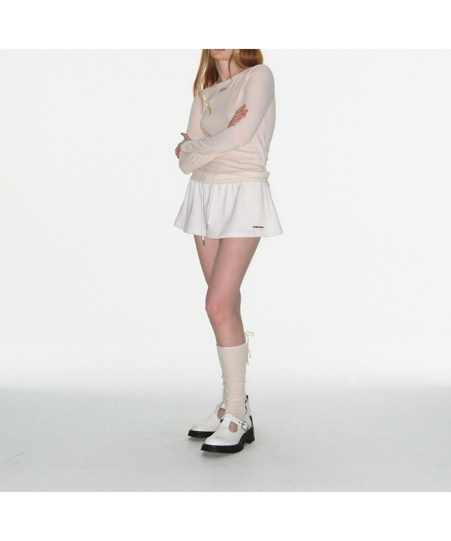 【ネバーマインドザエックスユー チカシツプラス/Never mind the XU Chikashitsu+】の【CRANK】MICRO FLARED SKIRT インテリア・キッズ・メンズ・レディースファッション・服の通販 founy(ファニー) 　ファッション　Fashion　レディースファッション　Fashion for Women　スカート　Skirts　春　Spring　クール　Cool, Chic　シンプル　Simple, Minimal　人気　Popular, Best Seller　リラックス　Relax, Relaxed Fit　S/S・春夏　SS, Spring/Summer, Warm Season　おすすめ　Recommended / Our Picks　夏　Summer　ホワイト|ID: prp329100004829620 ipo3291000000035151742