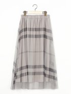 【ニコル/NICOLE】のチュールチェックスカート 人気、トレンドファッション・服の通販 founy(ファニー) ファッション Fashion レディースファッション Fashion for Women スカート Skirts チェック Check, Plaid, Tartan チュール Tulip, Tulip Motif トレーナー Sweatshirt, Trainer プリント Print, Printed Pattern ロング Long, Long-Length thumbnail 29グレー|ID: prp329100004829623 ipo3291000000035151754
