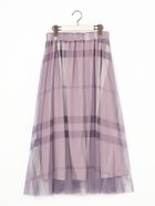 【ニコル/NICOLE】のチュールチェックスカート 人気、トレンドファッション・服の通販 founy(ファニー) ファッション Fashion レディースファッション Fashion for Women スカート Skirts チェック Check, Plaid, Tartan チュール Tulip, Tulip Motif トレーナー Sweatshirt, Trainer プリント Print, Printed Pattern ロング Long, Long-Length thumbnail 88ラベンダー|ID: prp329100004829623 ipo3291000000035151757