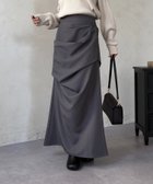 【ゼヴォン/Thevon】のドレープマーメイドスカート 人気、トレンドファッション・服の通販 founy(ファニー) ファッション Fashion レディースファッション Fashion for Women スカート Skirts アクセサリー Fashion Accessories エレガント 上品 Elegant ギャザー Gathered, Ruffled シンプル Simple, Minimal マーメイド Mermaid, Fishtail Silhouette リブニット Rib Knit, Ribbed Knit 再入荷 Restock / Back in Stock おすすめ Recommended / Our Picks 2026年 2026 thumbnail チャコールグレー|ID: prp329100004829626 ipo3291000000035151784