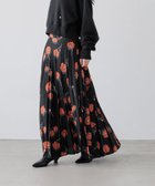 【ローリーズファーム/LOWRYS FARM】のプリントプリーツスカート ブラック×フラワー01|ID: prp329100004829628 ipo3291000000035151797