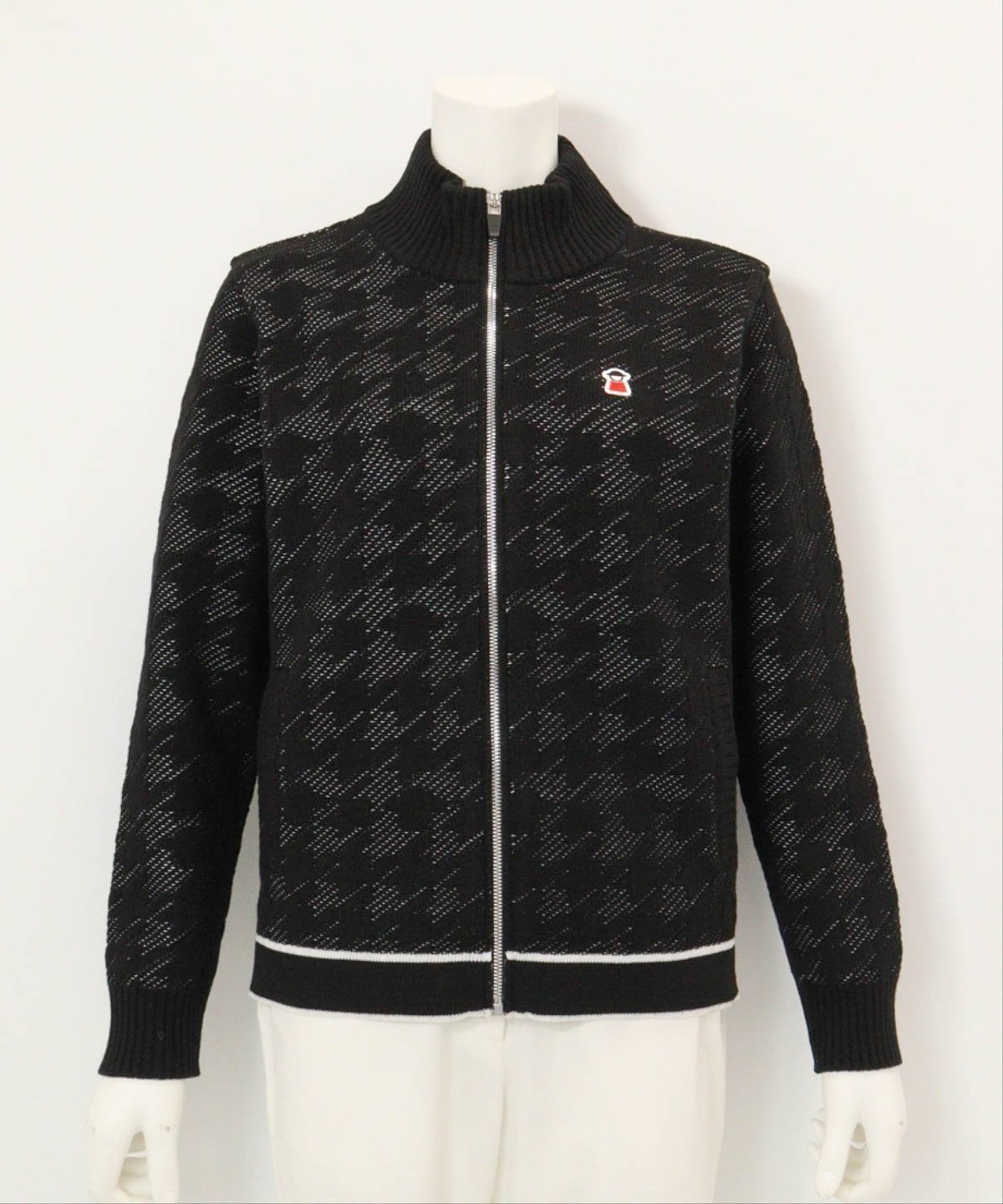 【ピッコーネクラブ/Picone Club】の【ピッコーネクラブ公式】ウール混千鳥柄ニットブルゾン 人気、トレンドファッション・服の通販 founy(ファニー) 　ファッション　Fashion　レディースファッション　Fashion for Women　アウター　Coat / Outerwear Collection　ブルゾンジャケット・スポーティアウター　Blouson Jackets　トップス・カットソー　Cut & Sew Tops　ニット　Knit Tops & Sweaters　フロント　Front, Front Design　ブルゾン　Blouson, Bomber Jacket　ポケット　Pocket, Pocket Detail　冬　Winter / This Winter　秋　Autumn　 other-1|ID: prp329100004829633 ipo3291000000035151849