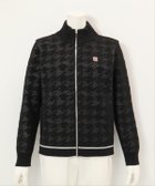 【ピッコーネクラブ/Picone Club】の【ピッコーネクラブ公式】ウール混千鳥柄ニットブルゾン 人気、トレンドファッション・服の通販 founy(ファニー) ファッション Fashion レディースファッション Fashion for Women アウター Coat / Outerwear Collection ブルゾンジャケット・スポーティアウター Blouson Jackets トップス・カットソー Cut & Sew Tops ニット Knit Tops & Sweaters フロント Front, Front Design ブルゾン Blouson, Bomber Jacket ポケット Pocket, Pocket Detail 冬 Winter / This Winter 秋 Autumn thumbnail ブラック|ID: prp329100004829633 ipo3291000000035151850