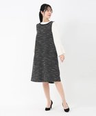 【ストロベリーフィールズ/STRAWBERRY FIELDS】の前後2Wジャンパースカートay 人気、トレンドファッション・服の通販 founy(ファニー) ファッション Fashion レディースファッション Fashion for Women スカート Skirts thumbnail ブラック2|ID: prp329100004829644 ipo3291000000035151989