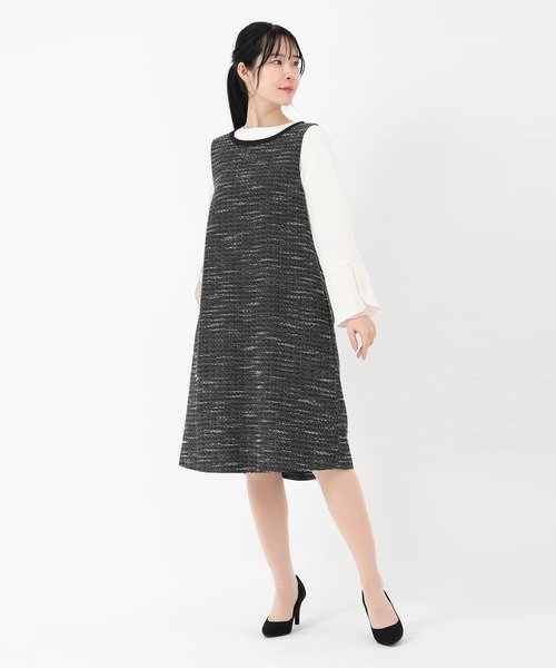 【ストロベリーフィールズ/STRAWBERRY FIELDS】の前後2Wジャンパースカートay インテリア・キッズ・メンズ・レディースファッション・服の通販 founy(ファニー) 　ファッション　Fashion　レディースファッション　Fashion for Women　スカート　Skirts　ブラック2|ID: prp329100004829644 ipo3291000000035151989