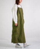 【ドミンゴ/DOMINGO】のムラバックサテン サロペットスカート 人気、トレンドファッション・服の通販 founy(ファニー) ファッション Fashion レディースファッション Fashion for Women スカート Skirts バッグ Bags インナー Innerwear サテン Satin, Glossy Fabric プレーン Plain, Simple ポケット Pocket, Pocket Detail リラックス Relax, Relaxed Fit 楽ちん Easy Fit, Comfortable ワイド Wide, Wide Fit おすすめ Recommended / Our Picks thumbnail オリーブ|ID: prp329100004829655 ipo3291000000035152177