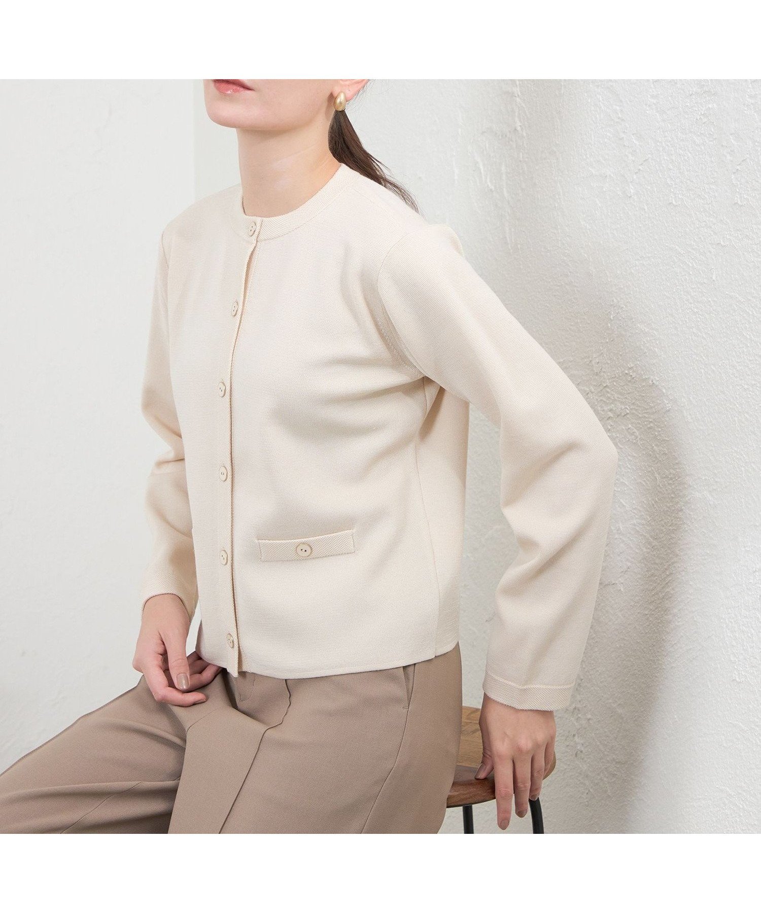 【アマカ/AMACA】の【Anniversary Piece】光電子*ミラノリブニットジャケット インテリア・キッズ・メンズ・レディースファッション・服の通販 founy(ファニー) 　ファッション　Fashion　レディースファッション　Fashion for Women　アウター　Coat / Outerwear Collection　レディースジャケット・軽アウター　Jackets　軽量　Lightweight, Ultra Light　ジャケット　Jacket, Outerwear　ストレッチ　Stretch, Stretchy Fabric　ドレープ　Drape, Draping Fabric　パターン　Pattern, Design Print　ミラノリブ　Milano Rib, Milano Stitch　エレガント 上品　Elegant　ホワイト|ID: prp329100004829658 ipo3291000000035152228