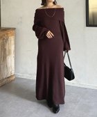 【ゼヴォン/Thevon】のオフショルニットワンピース 人気、トレンドファッション・服の通販 founy(ファニー) ファッション Fashion レディースファッション Fashion for Women ワンピース Dresses ニットワンピース Knit Dresses カーディガン Cardigan, Knitwear シンプル Simple, Minimal セットアップ Set-Up, Coordinated Outfit ダウン Down, Puffer デコルテ Décolleté, Neckline トレンド Trend, Trending Now ネックレス Necklace, Pendant Necklace ビスチェ Bustier, Corset Top フェミニン Feminine, Girly A/W・秋冬 Autumn/Winter 再入荷 Restock / Back in Stock おすすめ Recommended / Our Picks エレガント 上品 Elegant 2025年 2025 2025-2026秋冬・A/W Autumn/Winter 2025–26 AW25–26 thumbnail ブラウン|ID: prp329100004829671 ipo3291000000035152549