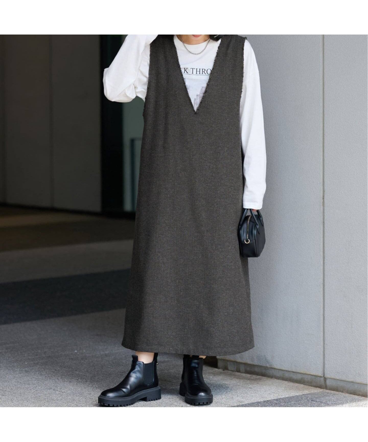 【ジャーナルスタンダード レリューム/JOURNAL STANDARD relume】のヘリンボンジャンパースカート 人気、トレンドファッション・服の通販 founy(ファニー) 　ファッション　Fashion　レディースファッション　Fashion for Women　スカート　Skirts　2025年　2025　2025-2026秋冬・A/W　Autumn/Winter 2025–26 AW25–26　カットソー　Cut and Sewn Top　クラシカル　Classical, Vintage-Inspired　フリンジ　Fringe, Tassel　A/W・秋冬　Autumn/Winter　 other-1|ID: prp329100004829675 ipo3291000000035152785