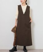 【ジャーナルスタンダード レリューム/JOURNAL STANDARD relume】のヘリンボンジャンパースカート 人気、トレンドファッション・服の通販 founy(ファニー) ファッション Fashion レディースファッション Fashion for Women スカート Skirts 2025年 2025 2025-2026秋冬・A/W Autumn/Winter 2025–26 AW25–26 カットソー Cut and Sewn Top クラシカル Classical, Vintage-Inspired フリンジ Fringe, Tassel A/W・秋冬 Autumn/Winter thumbnail ブラウン|ID: prp329100004829675 ipo3291000000035152787