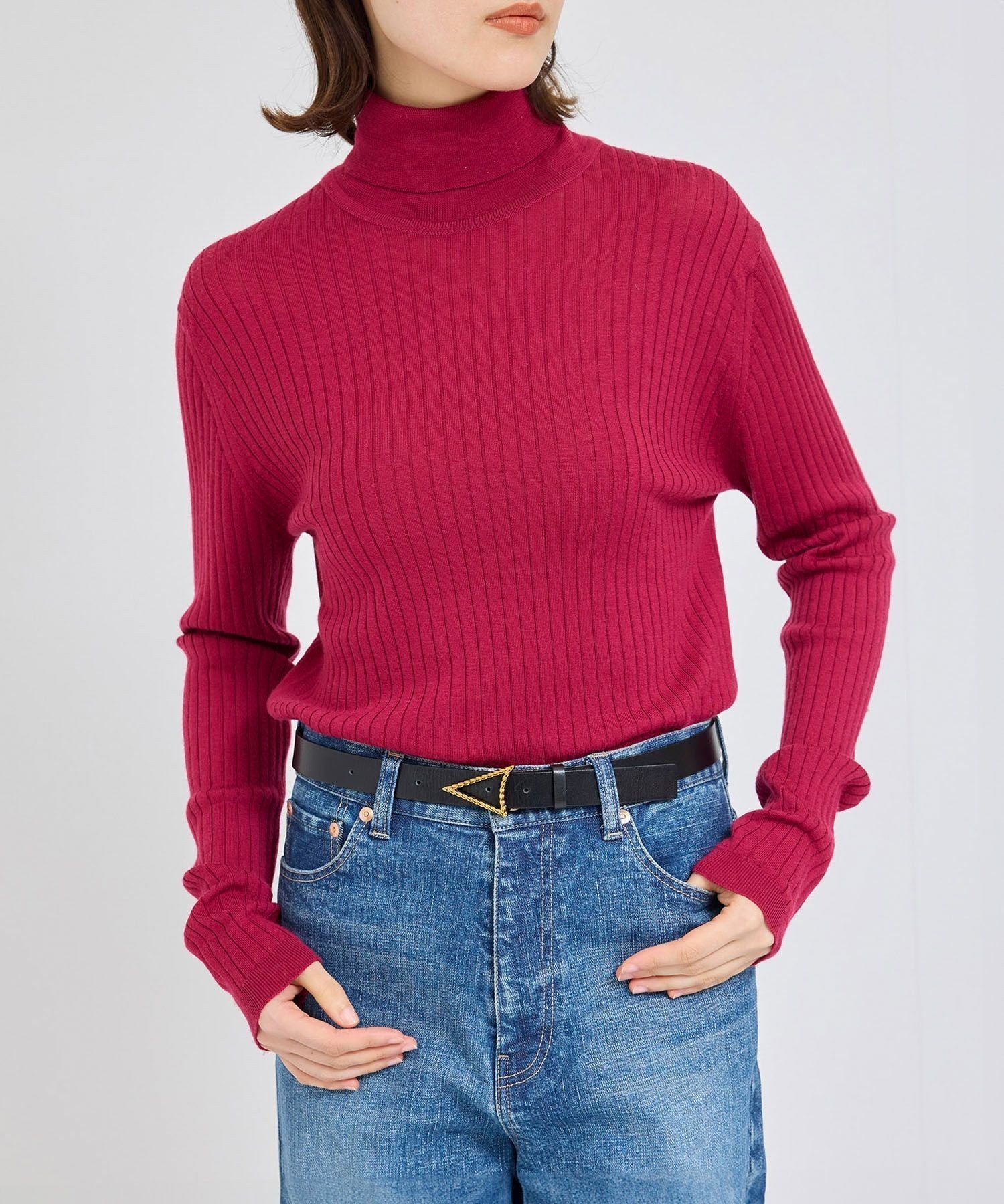 【ロペ/ROPE'】のJOHN SMEDLEY別注 RIB TURTLE(ジョンスメドレー別注/リブタートルニット) インテリア・キッズ・メンズ・レディースファッション・服の通販 founy(ファニー) 　ファッション　Fashion　レディースファッション　Fashion for Women　トップス・カットソー　Cut & Sew Tops　ニット　Knit Tops & Sweaters　アンサンブル　Ensemble Set　カーディガン　Cardigan, Knitwear　ジャケット　Jacket, Outerwear　ストレッチ　Stretch, Stretchy Fabric　タートル　Turtleneck, Turtle Collar　タートルネック　Turtleneck, High Neck　バランス　Balance, Style Balance　フィット　Fit, Slim Fit　ベーシック　Basic, Essential　ポケット　Pocket, Pocket Detail　別注　Limited Edition, Custom Order　おすすめ　Recommended / Our Picks　ワイン(66)|ID: prp329100004829692 ipo3291000000035153092