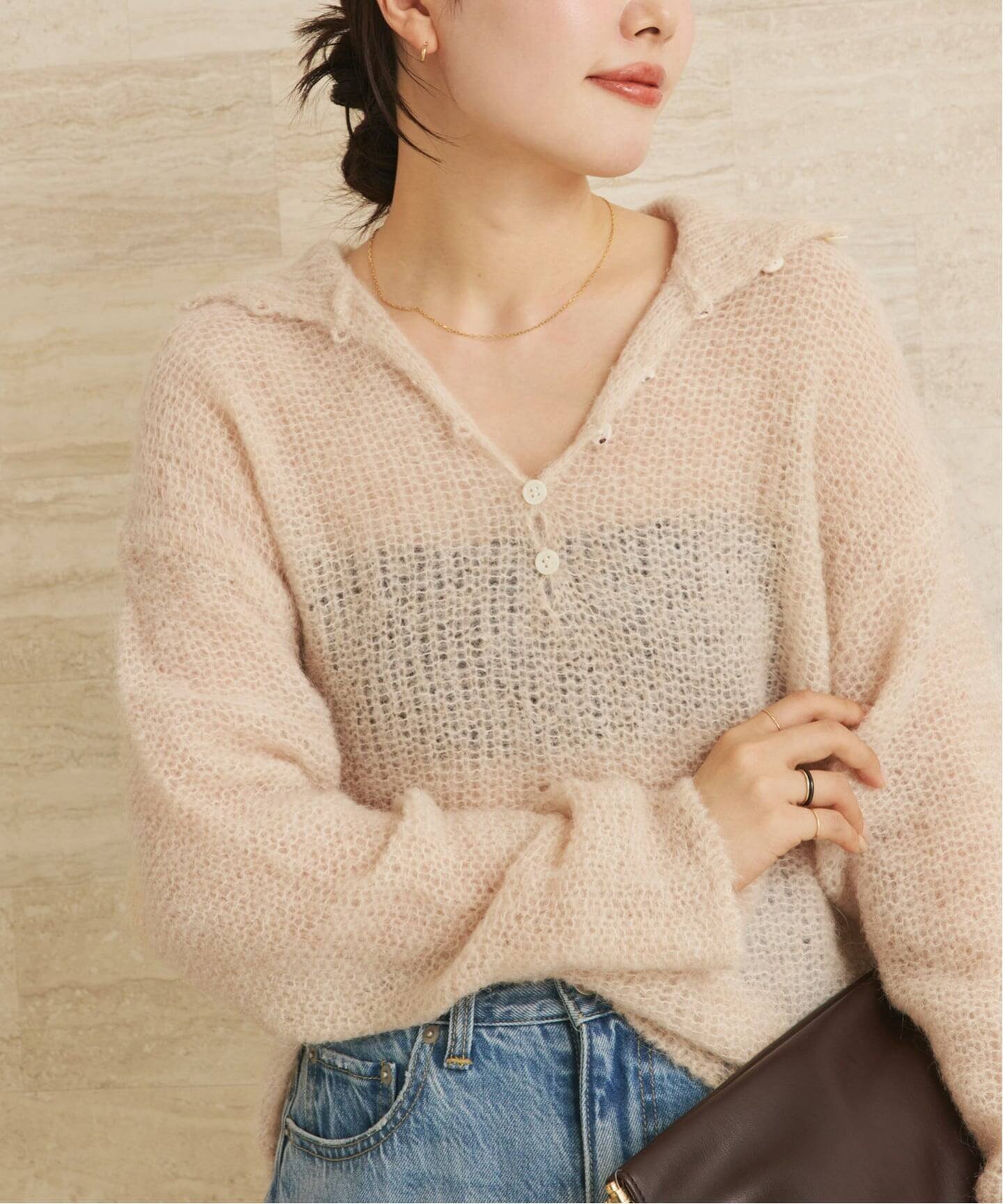 【プラージュ/Plage】の《追加 》ALPACA MIX BUTTON ニット 4 インテリア・キッズ・メンズ・レディースファッション・服の通販 founy(ファニー) ファッション Fashion レディースファッション Fashion for Women トップス・カットソー Cut & Sew Tops ニット Knit Tops & Sweaters おすすめ Recommended / Our Picks ミックス Mix, Mixed Style ベージュ A|ID: prp329100004829700 ipo3291000000035153307