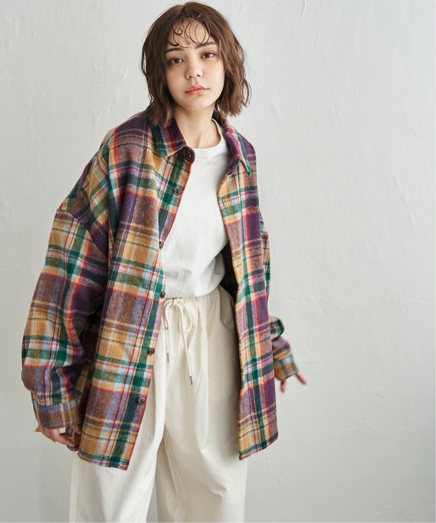 【ノッチ/notch】のBEVERLY HILLS POLO CLUB シャギーチェックシャツジャケット インテリア・キッズ・メンズ・レディースファッション・服の通販 founy(ファニー) ファッション Fashion レディースファッション Fashion for Women アウター Coat / Outerwear Collection レディースジャケット・軽アウター Jackets インナー Innerwear カーゴパンツ Cargo Pants, Utility Pants チェック Check, Plaid, Tartan デニム Denim, Jeans Material トレンド Trend, Trending Now ワイド Wide, Wide Fit パープル|ID: prp329100004829706 ipo3291000000035153451