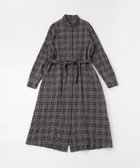 【マドモアゼル ノンノン/Mademoiselle NON NON】のコットンビエラシャーリングチェック シャツワンピース TOPグレー系|ID: prp329100004829712 ipo3291000000035153492